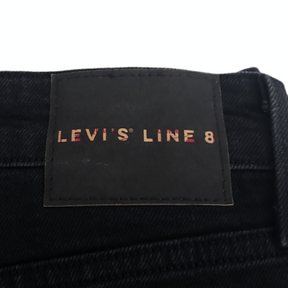 Levi's Ribcage Line 8 Premium Straight Ankle Jeans - Picture 10 of 15